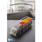 Nandy Home 5 Bölmeli Küçük Boy Clear Çekmece & Dolap Içi Düzenleyici Organizer