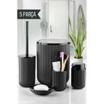 Nandy Home 5 Parça Banyo Seti Siyah Renk Siyah