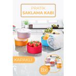 Nandy Home 8'li Plastik Mini Saklama Kabı No Coller
