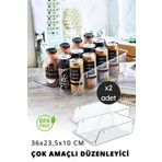 Nandy Home Çok Amaçlı İçecek, Buzdolabı & Dolap İçi Düzenleyici Büyük Boy 2 Adet