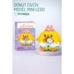 Nandy Home Donut Civciv Model Karakter Figürü 3D Yapı Oyuncakları