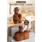 Nandy Home Peluş Maymun Uyku Arkadaşı ve Dönüşebilen Yastık