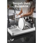 Nandy Home Pratik Tezgah Üstü Bulaşıklık - Dayanıklı Plastik Tabaklık - 0 - 3 L