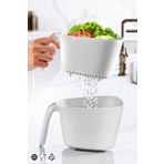 Nandy Home Saplı, Ikili Pirinç Makarna Sebze Süzgeci 2,45Lt Beyaz