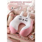 Nandy Home Tavşan Model Ortopedik Visco Seyahat Boyun Yastığı