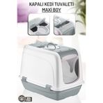 Nandy Kids Maxi Boy Kapalı Kedi Tuvaleti, Kum Kabı