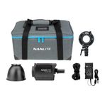 Nanlite Forza 150 Işık Seti, 150W LED Monolight, Sırt Çantası, Işık Huzmesi, Güç Kaynağı, Kablo