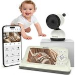 Nanny Sentıca Akıllı Bebek Kamerası Wi-Fi, 2mp, 5" Telsiz Monitörlü, Mobil Takip, Ağlama Algılama, 360° Gece Görüş, Iki Yönlü Görüşme, Ninni , Bulut/sd Kart Depolama