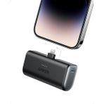 Nano Powerbank, Powerıq 3.0 Teknolojisi, 5000MAH Kapasite, 22.5W Dahili Usb-C Bağlantı Noktası, Siyah