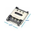 Nano Sim Kart Soket Micro 6 Pin Açılabilir Kilitli Kapak Gsm Akıllı Saat Apple Iphone Cep Telefonu