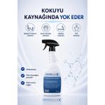 NANODORX Biyolojik Koku Giderici Sprey (Kokusuz) 750 ml – Tuvalet Gideri, Evcil Hayvan İdrarı, Sigara, Rutubet, Ter ve Çöp Kokusu Yok Edici