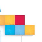 Nanoleaf Canvas Starter Kit, 9 LED RGBW Akıllı Işık Oranı - Modüler WLAN LED Paneller, 16 milyon renkli duvar lambası iç, müzik ve ekran senkronizasyonu, Alexa Google Apple, dekorasyon ve oyun ile