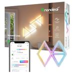 Nanoleaf Lines 60 Derece Başlangıç Seti, 9 Adet Akıllı RGBW LED Işık Çubuğu – Modüler Wi-Fi İç Mekan Duvar Aydınlatması (16 Milyon Renk), Alexa, Google ve Apple ile Uyumlu