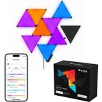 Nanoleaf Üçgen Akıllı RGBW Duvar Paneli Başlangıç Paketi App Kontrollü, 9 Parça, Siyah, Google Home, Alexa, Razer Chroma, Apple Home Destekli