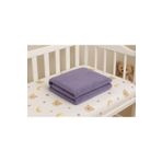 NANOSOFT Gri Peluş Bebek Battaniyesi | Yaz ve Bahar İçin Hafif ve Yumuşak 100x150 cm