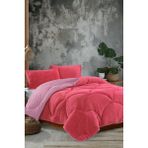 Nanosoft Wellsoft Çift Kişilik Yorgan Silikon Elyaf Dolgulu Pudra 195x215 cm Çift Taraflı Yumuşak Kumaş - 195 x 215 cm - Mercan