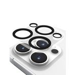 Nanospace Apple iPhone 15 Pro Max İle Uyumlu Şeffaf Siyahlı Lens Koruyucu (Kamerayı Etkilemez)