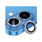 Nanospace Apple iPhone 16/16 Plus İle Uyumlu Taşlı Daimond Lens Cam Kamera Koruyucu (taşlı mavi)