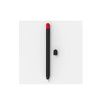 Nanospace Apple Pencil Pro için Koruyucu Kaymaz Silikon Kılıfı Çift Renkli (ürün Kalem Değildir) (siyah)