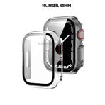 Nanospace Apple Watch Series 10 İle Uyumlu 42mm Kılıf Sert PC Kasa Ekran korumalı Kılıf (şeffaf)
