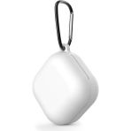 Nanospace Samsung Buds Pro - Buds2 - 2 Pro - Live - Buds Fe - Buds Fe2 - Buds Core Kılıf Askılı Mat Silikon - Beyaz