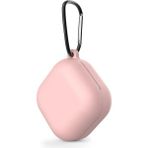 Nanospace Samsung Buds Pro - Buds2 - 2 Pro - Live - Buds Fe - Buds Fe2 - Buds Core Kılıf Askılı Mat Silikon - Pembe