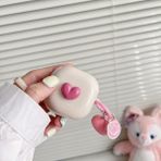 Nanospace Samsung Galaxy Buds 2 - Buds Pro - Buds Live - Buds 2 Pro Uyumlu Kalplı Kılıf - Pembe