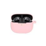 Nanospace Xiaomi Mi Flipbuds Pro Tam Koruma Kancalı Silikon Renkli Kılıf (ÜRÜN KULAKLIK DEĞİL) (pembe)