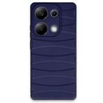 Nanospace Xiaomi Redmi Note 13 Pro 4G Kılıf Bibercas Silikon Kapak (lacivert)