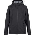 Nap Kadın Siyah Rüzgara ve Suya Dayanıklı Kapüşonlu Softshell Mont - XL