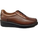 Napa Shoes Kadın Hakiki Deri Sıkıştırılmış Köpük Taban Rahat Ultra Hafif Günlük Dolgu Topuk Ayakkabı NAPA-5000