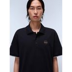 Napapijri E-Badge Sum Relaxed Fit T-Shirt, L, 5003270143, Siyah, Erkek