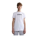 Napapijri Erkek Çocuk Bisiklet Yaka Kısa Kollu T-Shirt, 10 Yaş, 5002998271, Beyaz, Erkek Çocuk