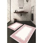 Napoli Home Dijital Baskılı Kaymaz Taban Yıkanabilir 2'li Klozet Takımı Banyo Paspası NDKZ-HT-1037 - Pembe - 2’li