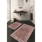 Napoli Home Dijital Baskılı Kaymaz Taban Yıkanabilir 2'li Klozet Takımı Banyo Paspası NDKZ-HT-240 - Pembe - 2’li
