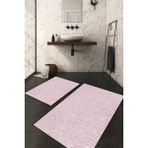 Napoli Home Dijital Baskılı Kaymaz Taban Yıkanabilir 2'li Klozet Takımı Banyo Paspası NDKZ-HT-390 - Pembe - 2’li