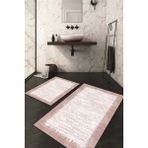 Napoli Home Dijital Baskılı Kaymaz Taban Yıkanabilir 2'li Klozet Takımı Banyo Paspası NDKZ-HT-509 - Pembe - 2’li
