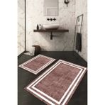Napoli Home Dijital Baskılı Kaymaz Taban Yıkanabilir 2'li Klozet Takımı Banyo Paspası NDKZ-HT-577 - Pembe