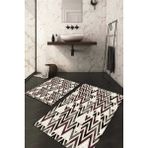 Napoli Home Dijital Baskılı Kaymaz Taban Yıkanabilir 2'li Klozet Takımı Banyo Paspası NDKZ-HT-783 - Kahverengi
