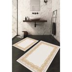 Napoli Home Dijital Baskılı Kaymaz Taban Yıkanabilir 2'li Klozet Takımı Banyo Paspası NDKZ-HY-897 - Kahverengi
