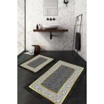 Napoli Home Dijital Baskılı Kaymaz Taban Yıkanabilir 2'li Klozet Takımı Banyo Paspası NDKZ-SD-1073 - Siyah - 2’li