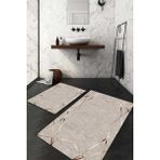 Napoli Home Dijital Baskılı Kaymaz Taban Yıkanabilir 2'li Klozet Takımı Banyo Paspası NDKZ-SD-1180 - Kahverengi