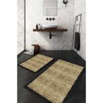 Napoli Home Dijital Baskılı Kaymaz Taban Yıkanabilir 2'li Klozet Takımı Banyo Paspası NDKZ-SD-871 - Kahverengi