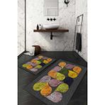 Napoli Home Dijital Baskılı Kaymaz Taban Yıkanabilir 2'li Klozet Takımı Banyo Paspası NDKZ-SD-917 - Sarı