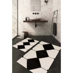 Napoli Home Dijital Baskılı Kaymaz Taban Yıkanabilir 2'li Klozet Takımı Banyo Paspası NDKZ-SD-950 - Siyah