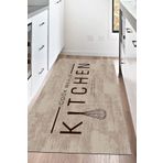 Napoli Home Dijital Baskılı Kaymaz Taban Yıkanabilir Kitchen Yazılı Mutfak Halısı Nhm-sd-519