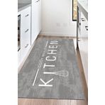 Napoli Home Dijital Baskılı Kaymaz Taban Yıkanabilir Kitchen Yazılı Mutfak Halısı Nhm-sd-521