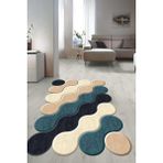 Napoli Home Dijital Baskılı Kaymaz Taban Yıkanabilir Lazer Kesim Salon Halısı Yolluk NLZR-HY-1182 - 100 x 250 cm - Yeşil