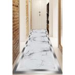 Napoli Home Dijital Baskılı Kaymaz Taban Yıkanabilir Modern Yolluk ve Koridor Halısı NDU-SD-448 - 80 x 300 cm - Gri