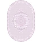 Napoli Home Dijital Baskılı Kaymaz Taban Yıkanabilir Oval 2'li Klozet Takımı Banyo Paspası NOKZ-HS-565 - Pembe - 2’li